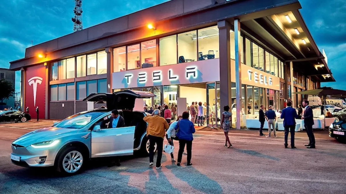 Сервисный центр Tesla в Падуе.